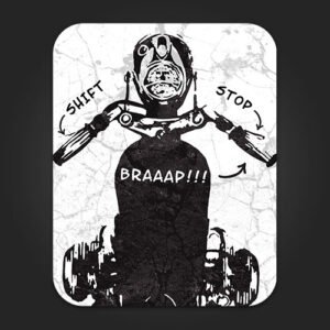Braap Motocross Sticker for Bikes