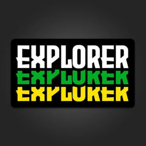 Explorer Sticker for Bikes