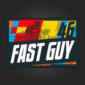 Fast Guy 46 Stickers for Bikes