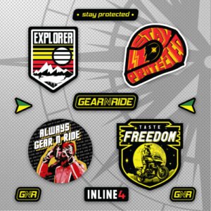 Gear n Ride Sticker Set for Bikes