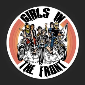 Girls in the Front Sticker for Bikes