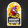 Highway to Paradise Sticker for Bikes