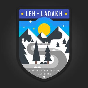 Leh Ladakh Travel Sticker for Bikers & Travelers