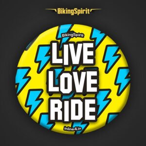 Live Love Ride Badge for Backpacks & Jackets