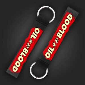 Oil & Blood Keychain for Bikes and Cars