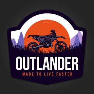 Out Lander Sticker for Bikes