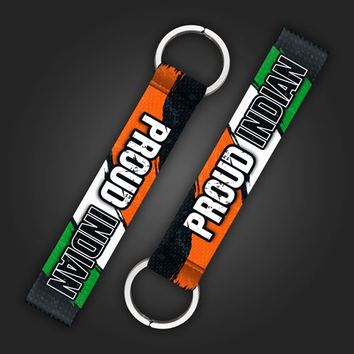 Proud Indian Keychain for Bikers & Travelers