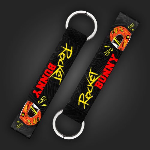 Rocket Bunny Keychain for Bikes and Cars