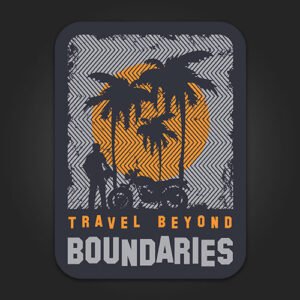 Travel beyond Boundaries Sticker for Travelers