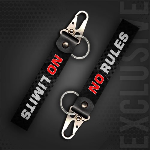No Rules No Limits Keychain for Bikes & Cars