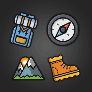 Combo-Trekking-Set-Stickers