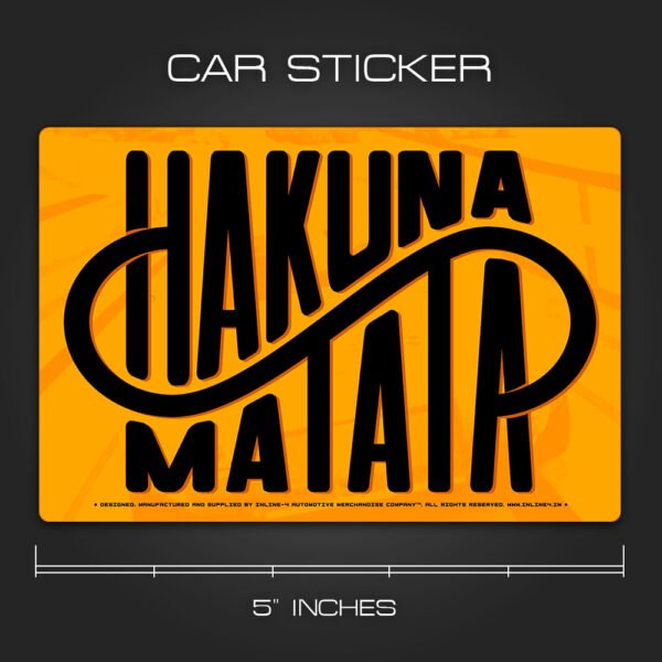 Hakuna Matata Sticker for Cars