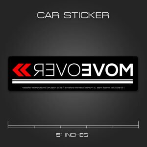 Move Over Sticker for Cars