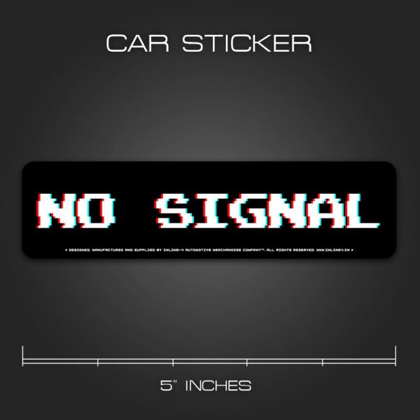 No Signal Sticker for Cars