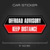 Keep Distance Sticker for Cars