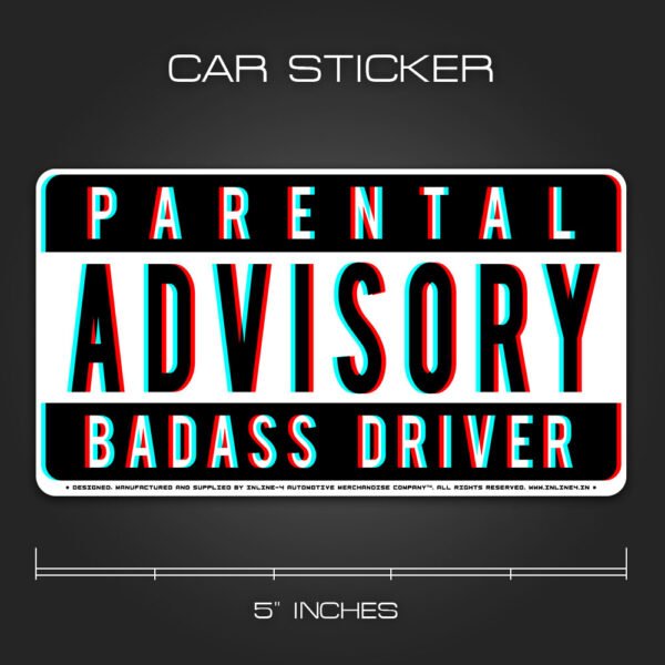 Parental Advisory Sticker for Cars
