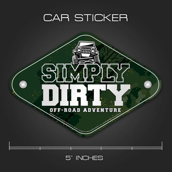 Simply Dirty Sticker for Cars