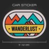 Wanderlust Sticker for Cars