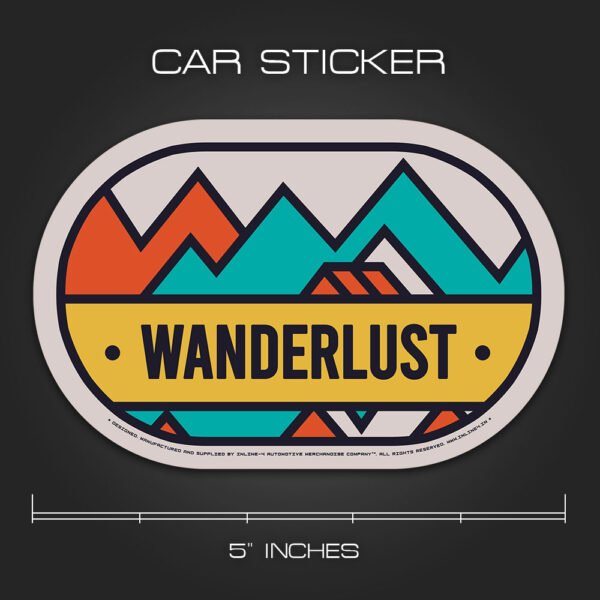 Wanderlust Sticker for Cars