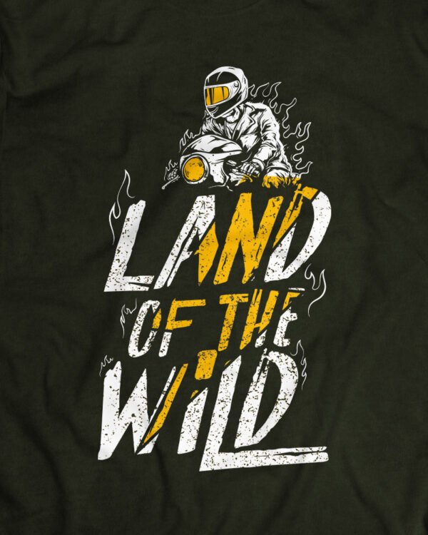 Buy Land of the Wild Biker T-shirt Online | Inline-4