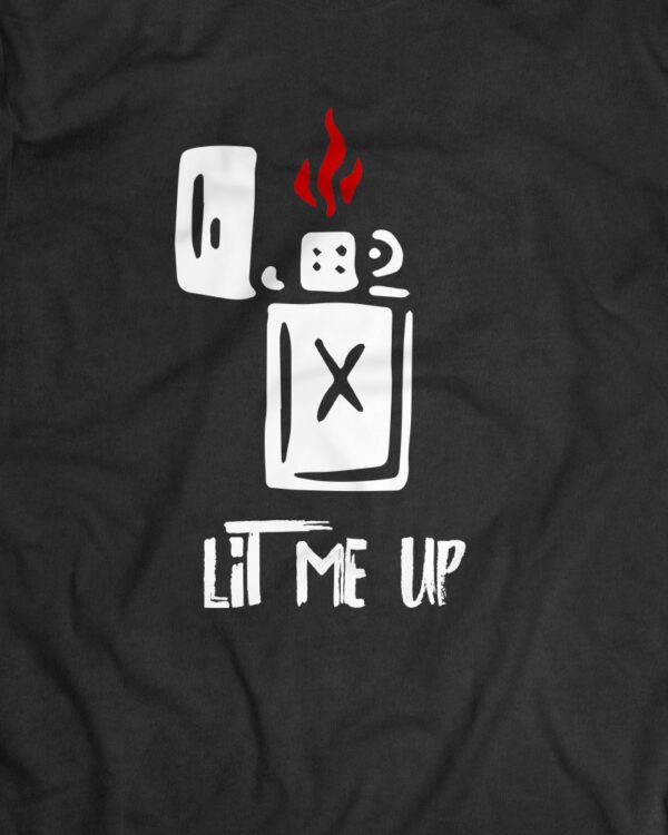 Buy Lit Me Up Biker T-shirt Online | Inline-4