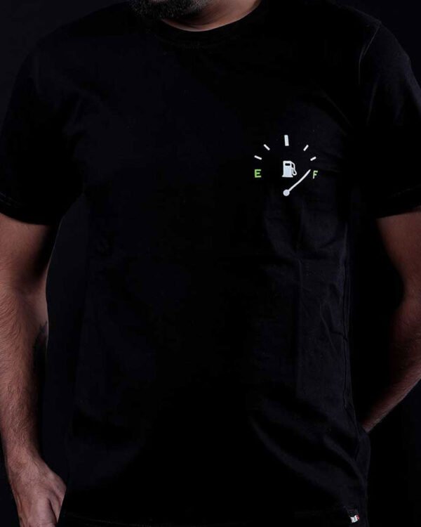 Buy Glow in the Dark Fuel Guage Biker T-shirt Online | Inline-4