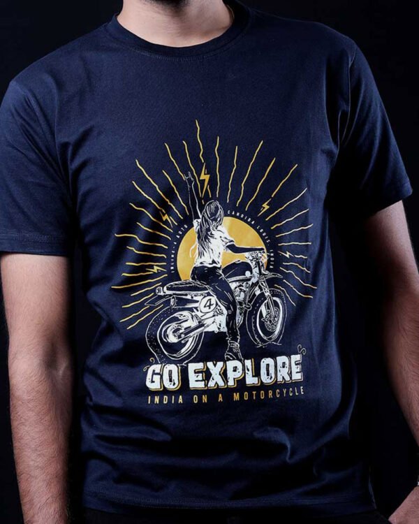 Buy Go Explore Biker T-shirt At Best Price Online- Inline-4