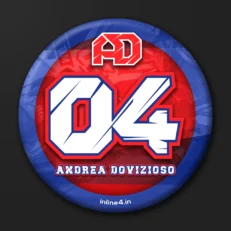 Andrea Dovizioso 04 | Badge