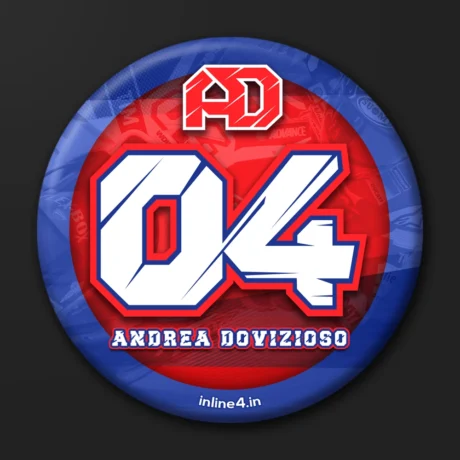 Andrea Dovizioso 04 | Badge