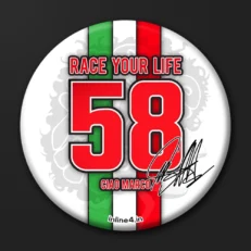 Marco Simoncelli 58 | Badge