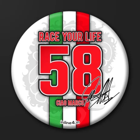 Marco Simoncelli 58 | Badge
