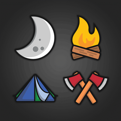 Combo Camping Mini Sticker Set