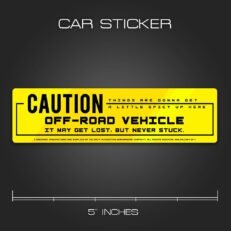 Caution | Car Sticker