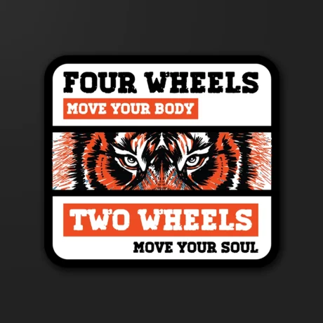 Four Wheels | Sticker