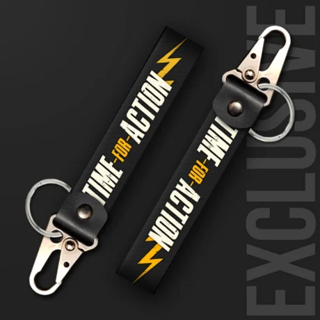 Time for Action | Moto Keychain