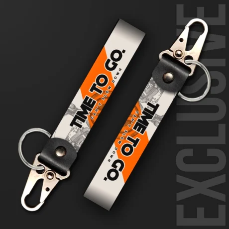 Time to Go | Moto Keychain