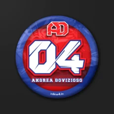 Andrea Dovizioso 04 | Badge