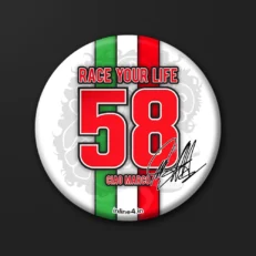 Marco Simoncelli 58 | Badge