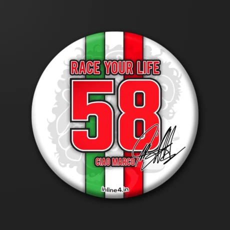 Marco Simoncelli 58 | Badge