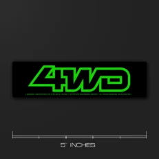 4WD | Car Sticker