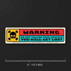 Warning | Car Sticker
