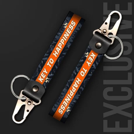 Key to Happiness | Moto Keychain