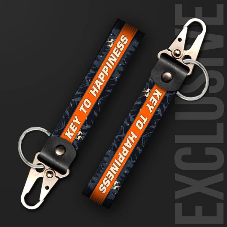 Inline-4 Key to Happiness Moto Keychain