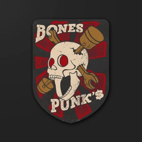 Bones & Punks | Sticker