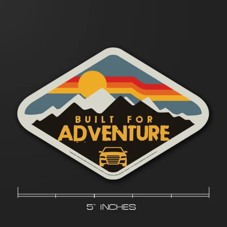 Built For Adventure | Car Sticker