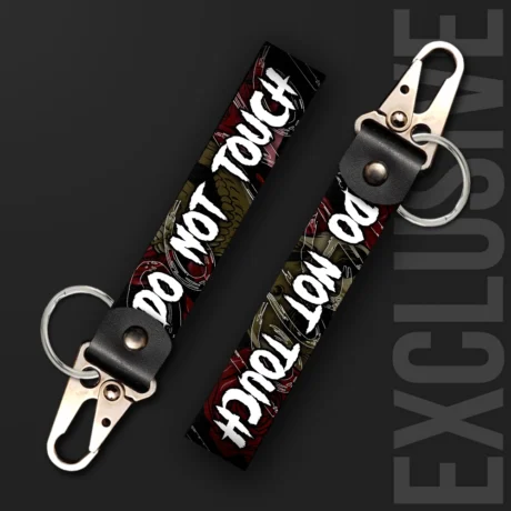 Do not Touch  | Moto Keychain
