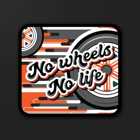 No Wheels | Sticker