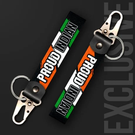 Proud Indian | Moto Keychain