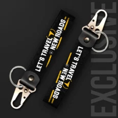 Lets Travel New Roads | Moto Keychain