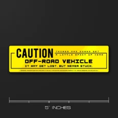 Caution | Car Sticker